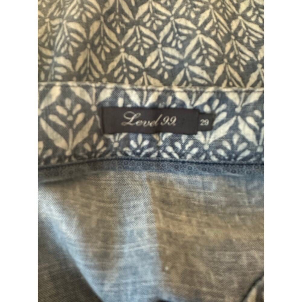 Level 99 Linen Blend A-line Skirt Size 29 Printed - Picture 6 of 7